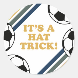 Sticker Rond Casquette de football rétro Trick 3e anniversaire