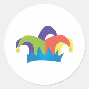 Sticker Rond Casquette Jester