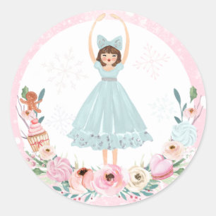 Sticker Rond Casse-Noisette Anniversaire Pays De Sweet Party Fa