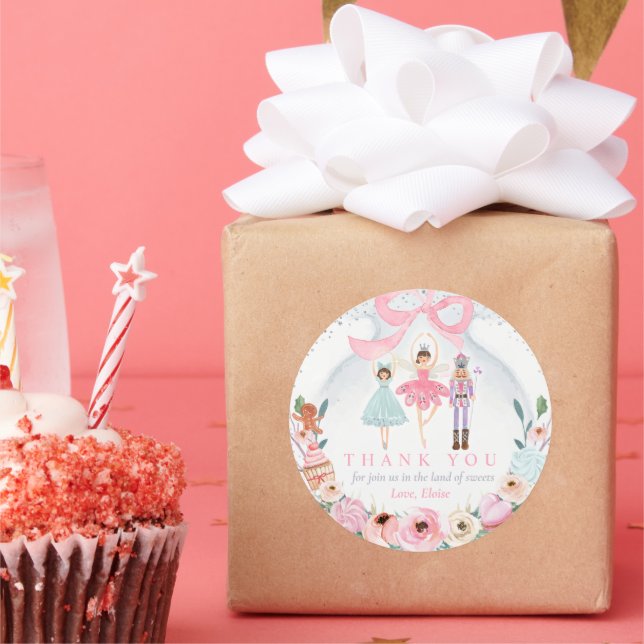 Sticker Rond Casse-Noisette Anniversaire Pays De Sweet Party Fa (Fête)