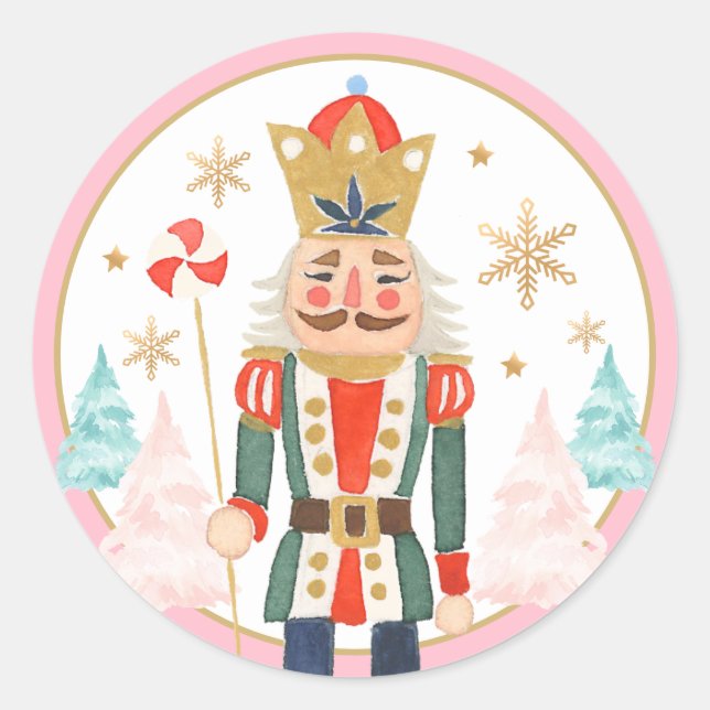 Sticker Rond Casse-Noisette Anniversaire Sugar Plum Fée Terre D (Devant)
