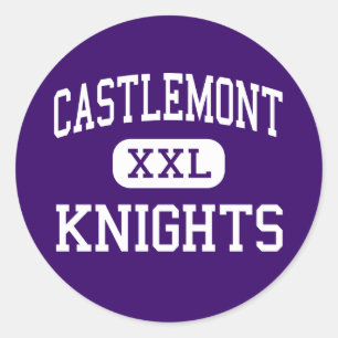Sticker Rond Castlemont - Chevaliers - Haute - Oakland Californ