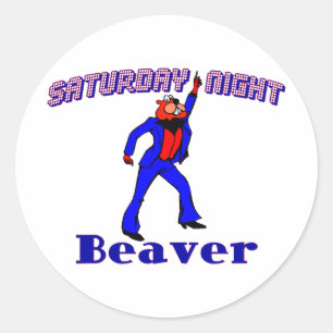 Sticker Rond Castor Disco