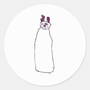 Sticker Rond Cat