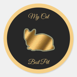 Sticker Rond Cat Best Pet