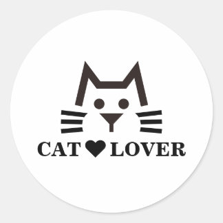 Sticker Rond Cat-Face