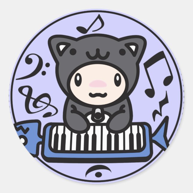 Sticker Rond Cat_Méthode (Devant)