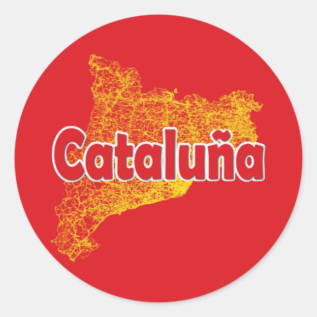 Sticker Rond Catalogne (Devant)