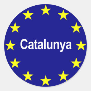 Sticker Rond cataloniaeuropeanstate2