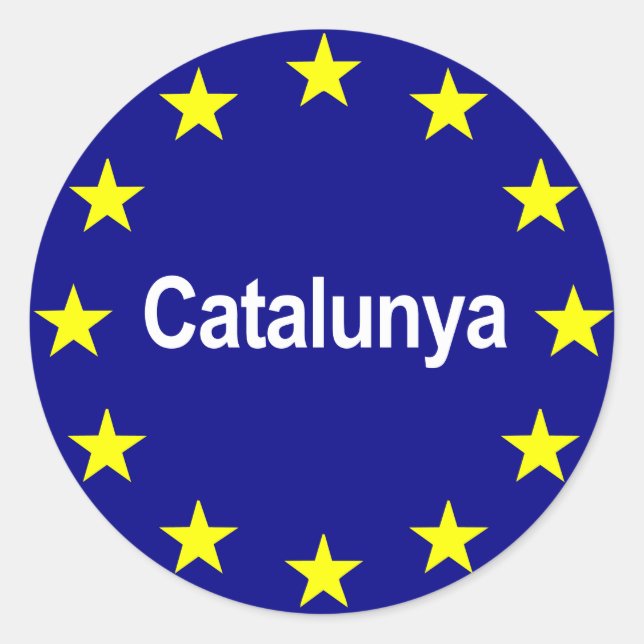 Sticker Rond cataloniaeuropeanstate2 (Devant)
