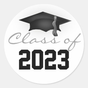 Sticker Rond Catégorie de 2023 Plafond de graduation