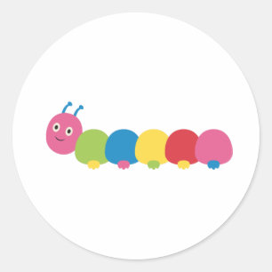 Sticker Rond Caterpillar