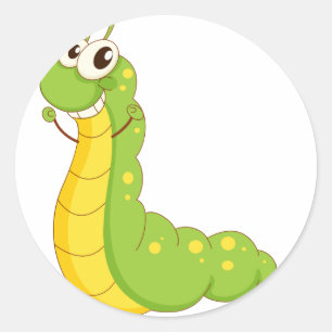Sticker Rond Caterpillar