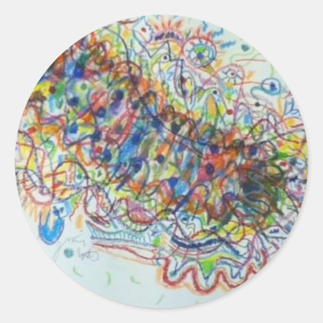 Sticker Rond Caterpillar (Devant)