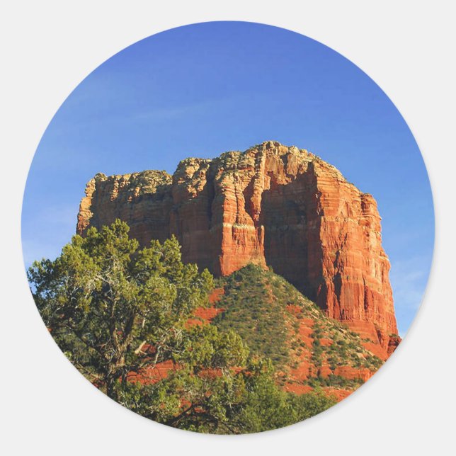 Sticker Rond Cathedral Rock, Arizona (Devant)