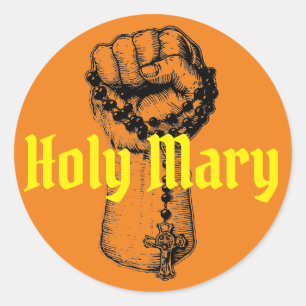 STICKER ROND CATHOLIQUE CLASSIQUE ROND