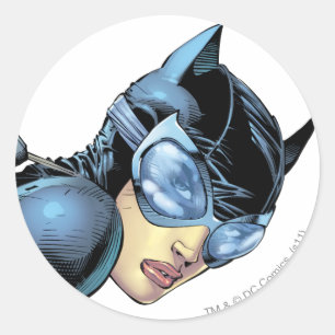 Sticker Rond Catwoman Stare