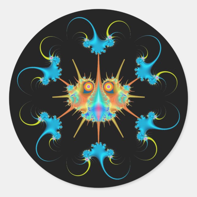 Sticker Rond Caulimo Bug & Anti-Virus (Devant)