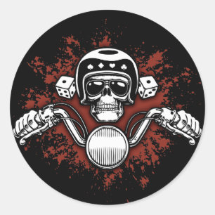 Sticker Rond Cavalier de la mort - matrice