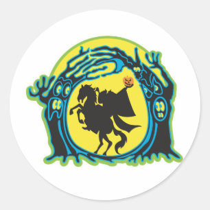 Sticker Rond cavalier sans tête