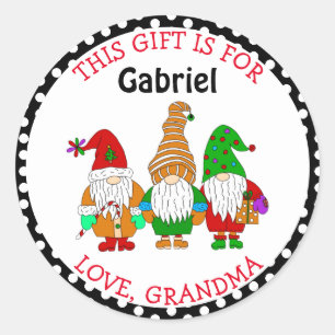 Sticker Rond Ce cadeau est pour, personnalisées Tags cadeaux de