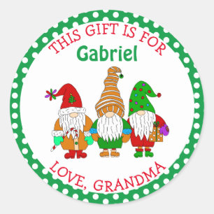 Sticker Rond Ce cadeau est pour, personnalisées Tags cadeaux de