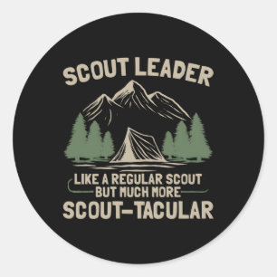 Sticker Rond Ce Chef Scout Est Un Chef Scout Taculaire