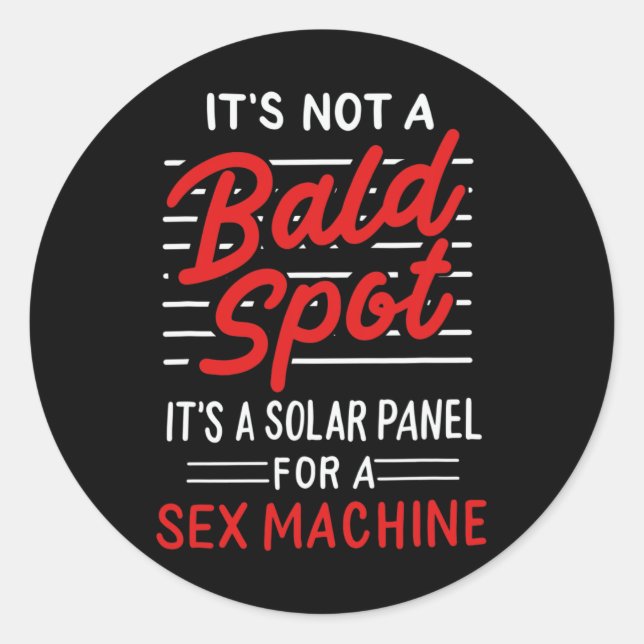 Sticker Rond Ce n'est pas un point chauds c'est un panneau sola (Devant)