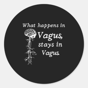 Sticker Rond Ce Qui Se Passe Dans Le Vage Reste Dans Le Système