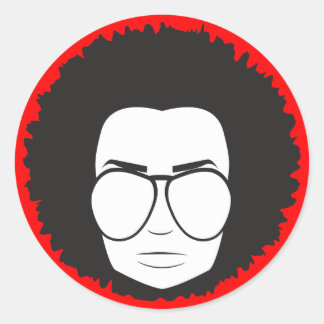 Sticker Rond ce type des années 70