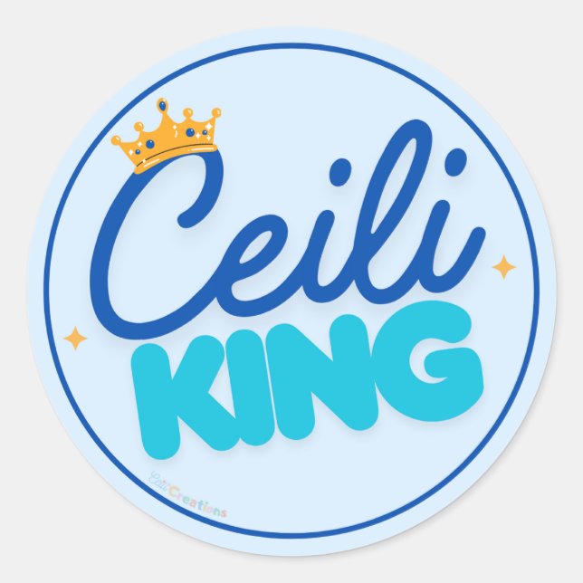 Sticker Rond Ceili King (Devant)