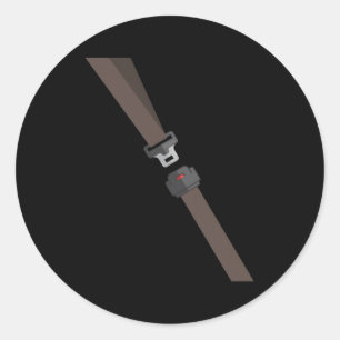 Sticker Rond Ceinture de siège Faux ceinture de sécurité