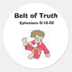 Sticker Rond Ceinture de vérité, Éphésiens 6:10-20