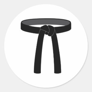 Sticker Rond Ceinture noire