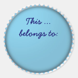 Sticker Rond cela appartient à