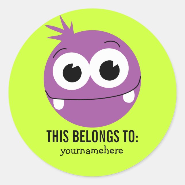 STICKER ROND CELA APPARTIENT À (Devant)