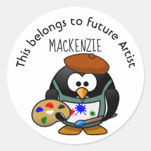 Sticker Rond Cela appartient à l'artiste futur