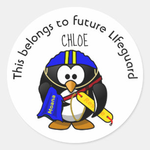 Sticker Rond Cela appartient au futur Lifeguard