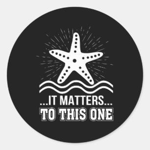 Sticker Rond Cela Compte Pour Une Étoile Inspirante