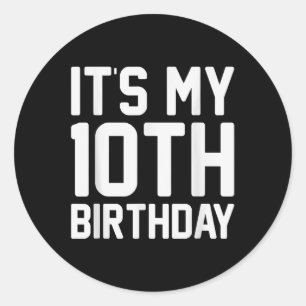 Sticker Rond Célébration de fête d'anniversaire de joueur de fo