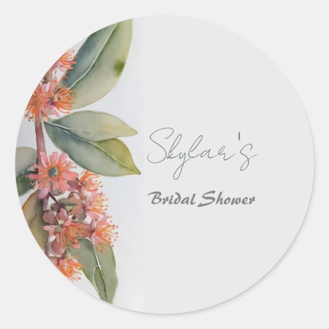 Sticker Rond Célébration des fleurs de Gumnut (Devant)