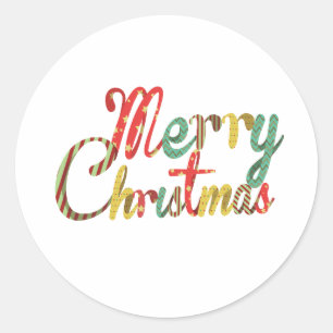 Sticker Rond Célébrez la magie de Noël