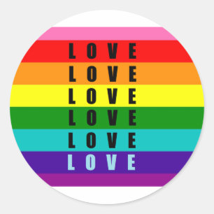 Sticker Rond Célébrez l'amour, la fierté et l'authenticité