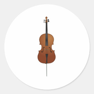 Sticker Rond Cello