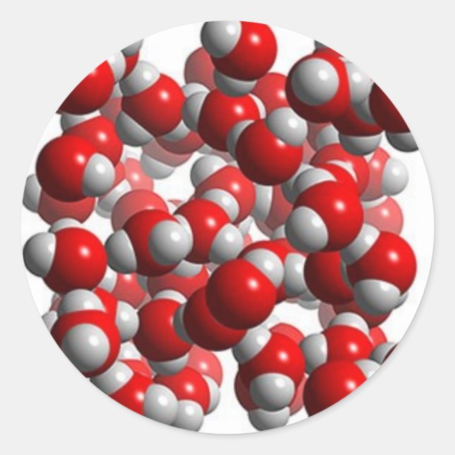 Sticker Rond cellules d'eau (Devant)