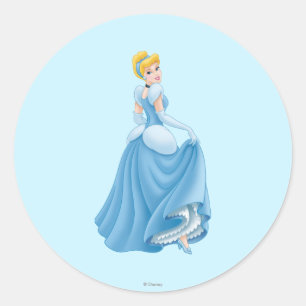 Sticker Rond Cendrillon debout