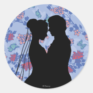 Sticker Rond Cendrillon Et Le Prince Charmant