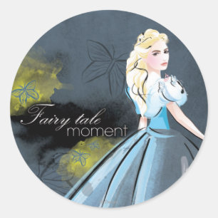 Sticker Rond Cendrillon Moment fée