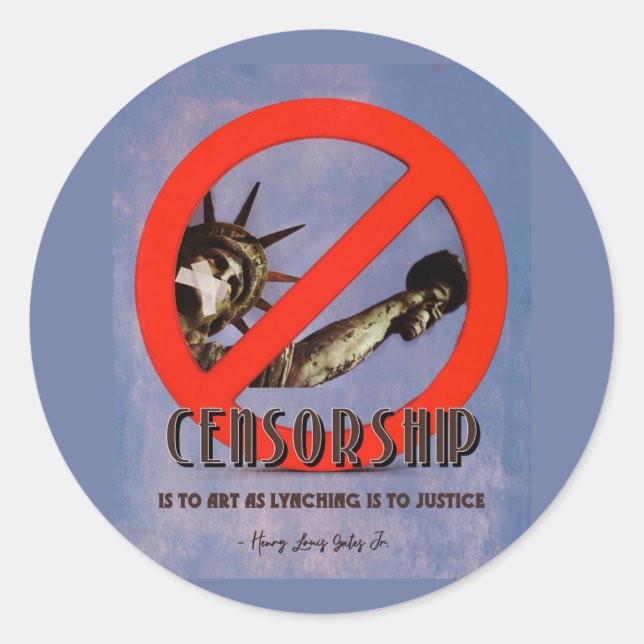 Sticker Rond Censure (Devant)