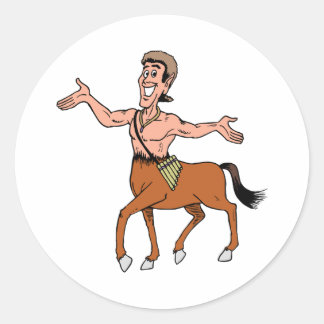Sticker Rond Centaur Mythique Demi Homme Demi Cheval Créature